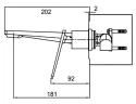Смеситель для раковины Frap F1058-22 Белый Хром