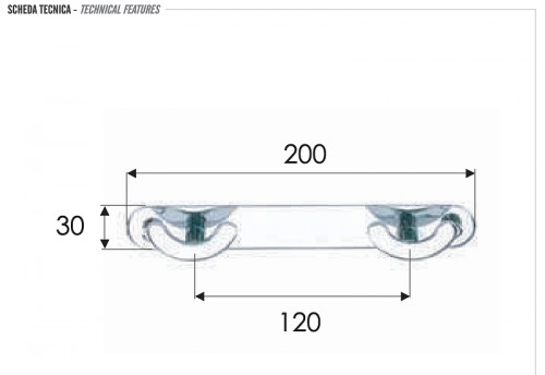Вешалка для полотенец Remer RB312CR цвет Хром