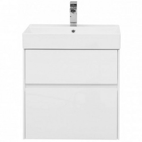 Тумба под раковину Aquanet Бруклин 60 203958 подвесная Белая 203958 МДФ / ЛДСП
