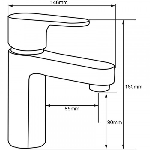Смеситель для раковины Melodia della vita Rock MDV35220 Хром