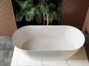 Ванна из искусственного камня Cezares Relax 170x80 CZR-RELAX-170-80-57-SSB Белая матовая без гидромассажа
