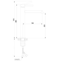 Смеситель для раковины Boch Mann Stella BM8600 Хром нержавеющая сталь