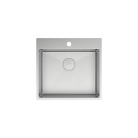 Кухонная мойка Lemark Janga 540 9937109 цвет Сталь