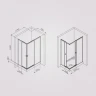 Душевой уголок AM.PM X-Joy 120х80 W94G-403-120280-MT1K профиль Хром матовый стекло прозрачное