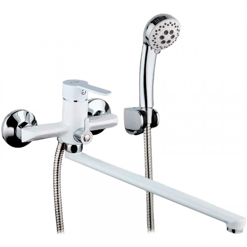 Смеситель для ванны Frap H41 F2241 универсальный Белый Хром латунь на стену