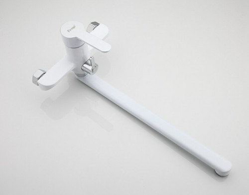 Смеситель для ванны Frap H41 F2241 универсальный Белый Хром латунь на стену