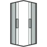 Душевой уголок Grossman Cosmo 90х90 300.K33.02.9090.21.00 профиль Черный матовый стекло прозрачное