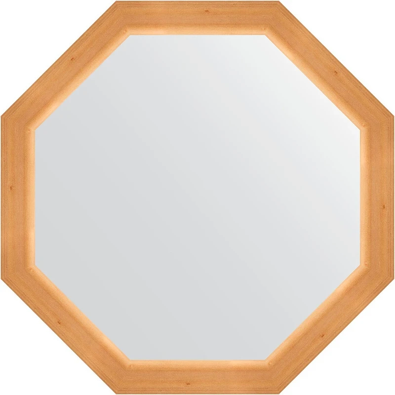 Зеркало Evoform Octagon 72х72 BY 3720 в багетной раме - Сосна 62 мм стекло