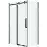 Душевая стенка Grossman Classic 70 200.K33.04.70.21.00 профиль Черный матовый стекло прозрачное