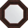 Зеркало Evoform Octagon 59х59 BY 3826 в багетной раме - Темный прованс 99 мм стекло