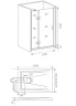 Душевая дверь Good Door Saturn WTW-130-C-CH-R 130 профиль Хром стекло прозрачное