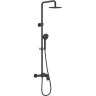 Душевая система Excellent Rain Altar AREX.SY.781BL Черный матовый латунь на стену