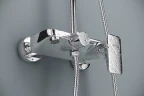 Душевая система Excellent Rain Altar AREX.SY.781BL Черный матовый латунь на стену