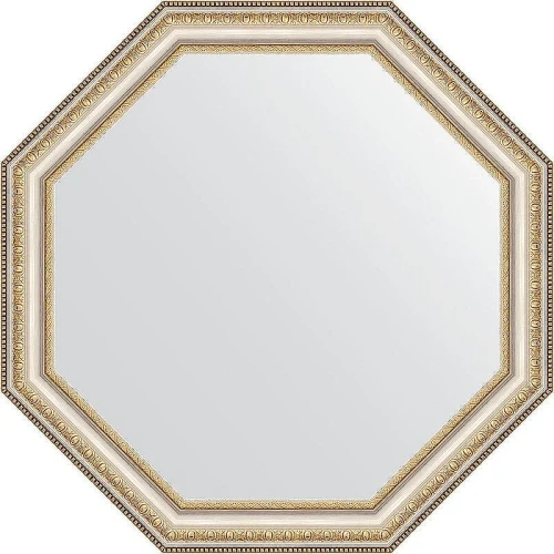 Зеркало Evoform Octagon 62х62 BY 3710 в багетной раме - Золотые бусы на серебре 60
