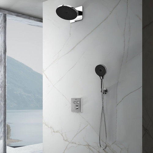 Душевая система Vincea Inspire VSFW-3I21MT5CH с термостатом Хром латунь встраиваемый