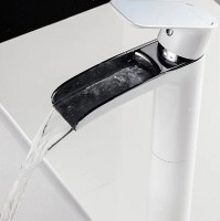 Смеситель для раковины Gappo G48 G1048-31 Белый Хром латунь