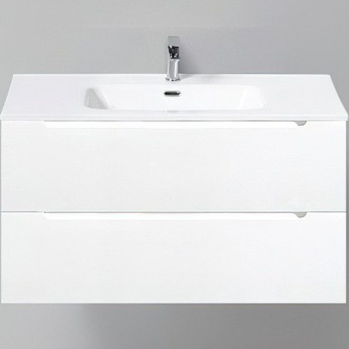 Тумба под раковину BelBagno Etna 100 ETNA-1000-2C-SO-BL-P подвесная Bianco Lucido МДФ / ЛДСП