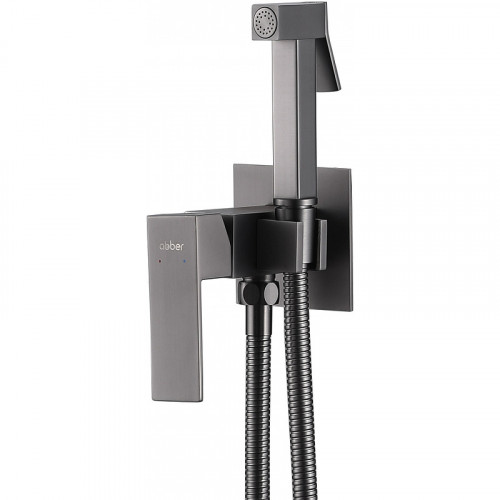 Гигиенический душ со смесителем Abber Daheim AF8226NG Никель латунь встраиваемый