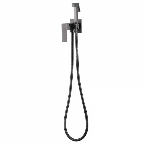 Гигиенический душ со смесителем Abber Daheim AF8226NG Никель латунь встраиваемый