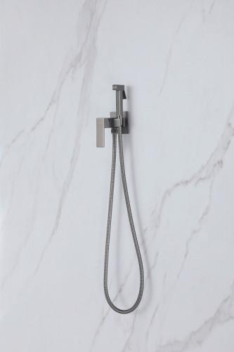 Гигиенический душ со смесителем Abber Daheim AF8226NG Никель латунь встраиваемый