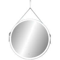 Зеркало Art&Max Milan AM-Mil-1000-DS-F с подсветкой с сенсорным выключателем Белое МДФ / ЛДСП, стекло