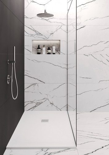 Душевой поддон из искусственного камня Starohome Solid 120х90 1237421 White Matt