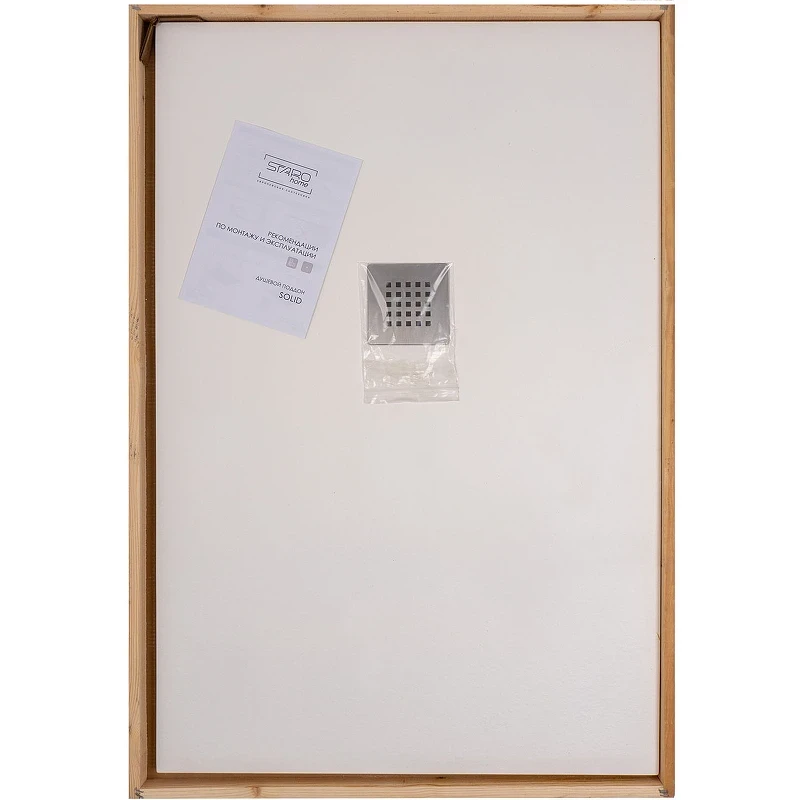 Душевой поддон из искусственного камня Starohome Solid 120х90 1237421 White Matt