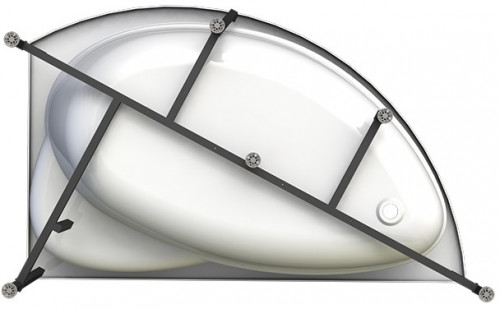 Акриловая ванна Radomir Vannesa Модерна 160x100 L 2-01-0-1-1-214 Белая без гидромассажа