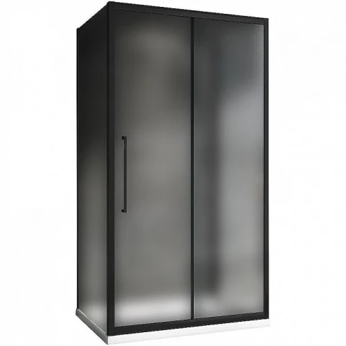 Душевой уголок Abber Schwarzer Diamant 160x70 AG30160BMH-S70BM-S70BM профиль Черный стекло матовое