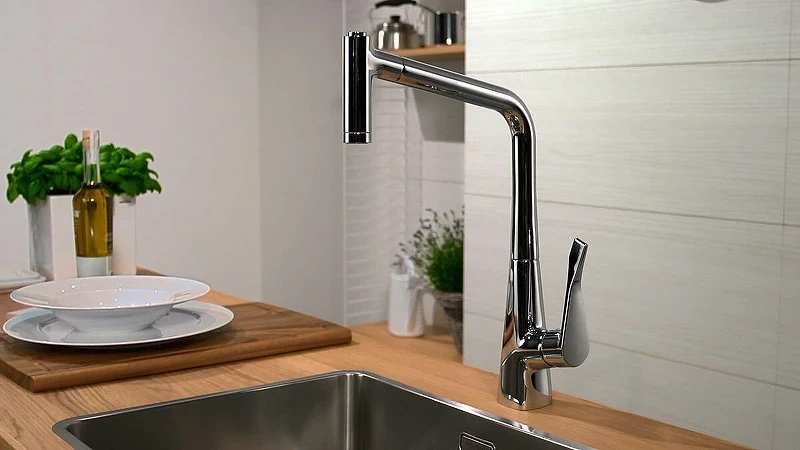 Смеситель для кухни Hansgrohe Metris 14820000 Хром латунь