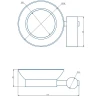 Мыльница Haiba HB8402-7 Черная матовая