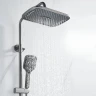 Душевая система Shevanik S4036T цвет Оружейная сталь