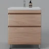 Тумба под раковину Style Line Атлантика 70 Люкс Plus СС-00002344 Ясень перламутр МДФ / ЛДСП