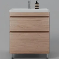 Тумба под раковину Style Line Атлантика 70 Люкс Plus СС-00002344 Ясень перламутр МДФ / ЛДСП