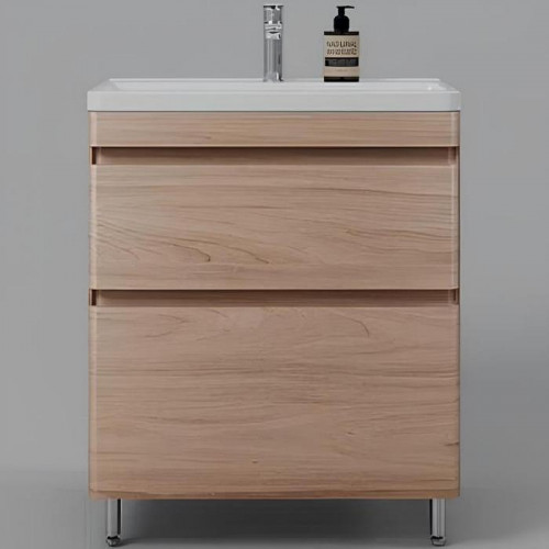 Тумба под раковину Style Line Атлантика 70 Люкс Plus СС-00002344 Ясень перламутр МДФ / ЛДСП