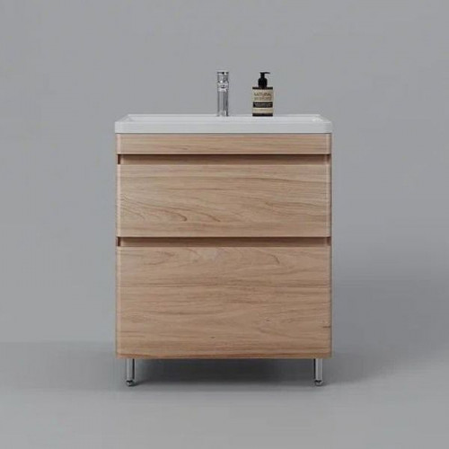 Тумба под раковину Style Line Атлантика 70 Люкс Plus СС-00002344 Ясень перламутр МДФ / ЛДСП