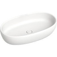 Раковина-чаша Salini Luce 70 110721M Белая матовая искусственный камень (литьевой мрамор) накладная