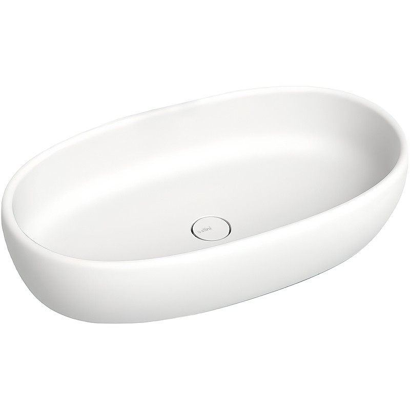 Раковина-чаша Salini Luce 70 110721M Белая матовая искусственный камень (литьевой мрамор) накладная