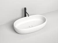 Раковина-чаша Salini Luce 70 110721M Белая матовая искусственный камень (литьевой мрамор) накладная