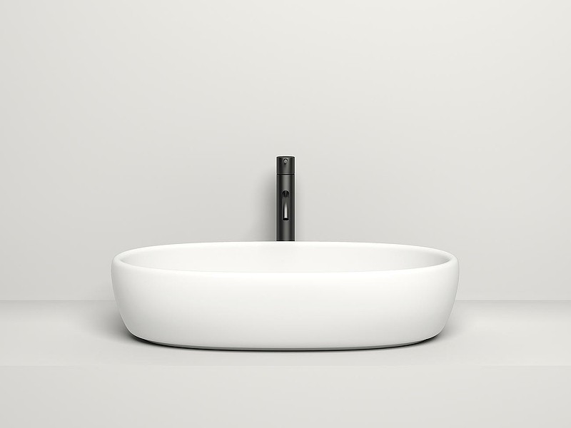 Раковина-чаша Salini Luce 70 110721M Белая матовая искусственный камень (литьевой мрамор) накладная