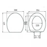 Комплект унитаза Roca Mateo 346200000+ZRU9302815 с инсталляцией Grohe Rapid SL 38772001 с сиденьем и клавишей смыва Хром