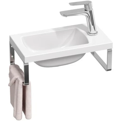 Раковина Ravak Classic II 40 XJX01140004 Белая искусственный камень (литьевой мрамор) подвесная, полувстраиваемая