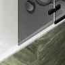 Шторка для ванны Maybah Glass MGV-659-6 690х1400 поворотная с добором Черный стекло графитовое
