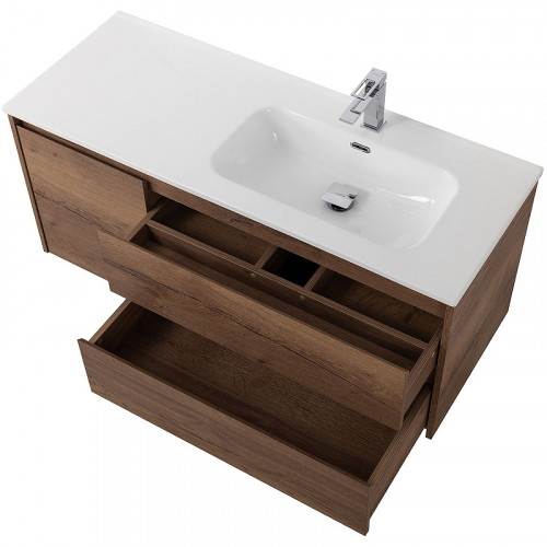 Тумба под раковину BelBagno Kraft 100 R KRAFT-1000-2C-1A-SO-RT-R подвесная Rovere Tabacco МДФ / ЛДСП