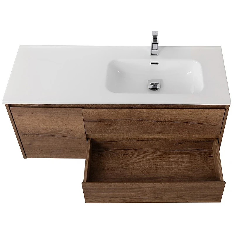 Тумба под раковину BelBagno Kraft 100 R KRAFT-1000-2C-1A-SO-RT-R подвесная Rovere Tabacco МДФ / ЛДСП