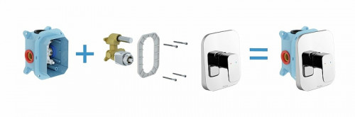 Смеситель для душа Ravak 10° Free-TD F 066.00 X070137 Хром латунь встраиваемый