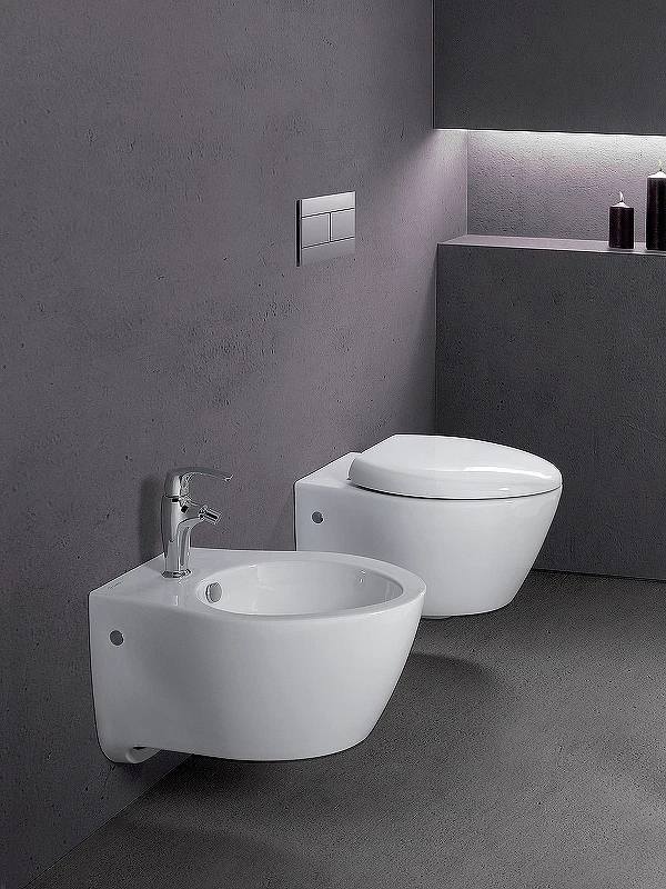 Комплект унитаза BelBagno Uno BB3105CHR/SC с сиденьем Микролифт и инсталляцией Jacob Delafon E29025-NF+E4316-CP с клавишей смыва Хром фаянс подвесной