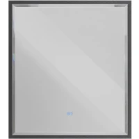 Зеркало Cezares Interni 100 CZR-SPC-INT-1000-900-LED-TCH-WARM-TIT с подсветкой Титан с сенсорным выключателем и подогревом МДФ / ЛДСП, стекло