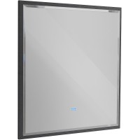 Зеркало Cezares Interni 100 CZR-SPC-INT-1000-900-LED-TCH-WARM-TIT с подсветкой Титан с сенсорным выключателем и подогревом МДФ / ЛДСП, стекло