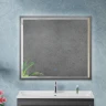 Зеркало Cezares Interni 100 CZR-SPC-INT-1000-900-LED-TCH-WARM-TIT с подсветкой Титан с сенсорным выключателем и подогревом МДФ / ЛДСП, стекло